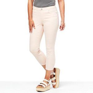 New! Skinnygirl Pull-On Skinny Crop TALL Jeans - Chalk White TALL